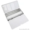 Aquarell-Leerkasten aus Metall für 36 halbe oder 18 ganze Näpfe