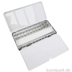 Aquarell-Leerkasten aus Metall für 36 halbe oder 18 ganze Näpfe