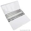 Aquarell-Leerkasten aus Metall für 48 halbe oder 24 ganze Näpfe