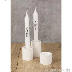 Bastelset für 3 Raysin Kerzenhalter, inklusive Kerzen-Transferfolie