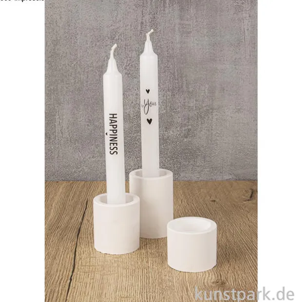 Bastelset für 3 Raysin Kerzenhalter, inklusive Kerzen-Transferfolie