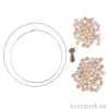 Bastelset Holzkugel Deko Kränze, 25 + 30 cm, 94-teilig