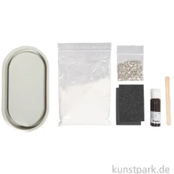 Bastelset Raysin Terrazzo-Untersetzer, 17,8 x 9,5 x 1,3 cm