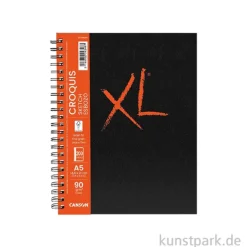 Canson XL Croquis Skizzenbuch, Spiral, DIN A5, 100 Blatt, 90 g/m²