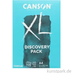 Canson XL Papiere für Nasstechniken, Discovery Pack, A4, 12 Blatt