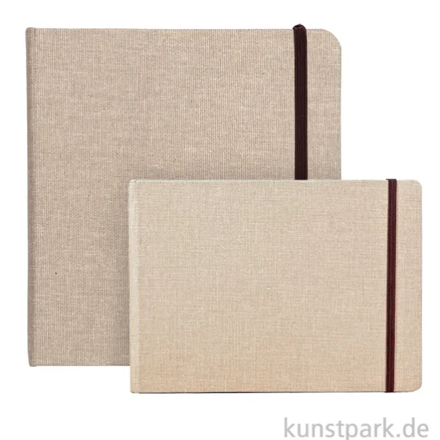 Clairefontaine Goldline Reisealbum, Natur-Leinen, 180 g/m², 32 Blatt