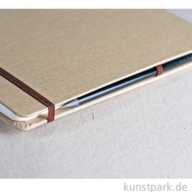 Clairefontaine Goldline Reisealbum, Natur-Leinen, 180 g/m², 32 Blatt