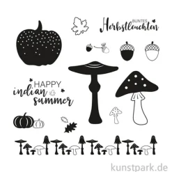 Clear Stamps - Herbstleuchten, 102,5 x 97 mm, 13 Motive