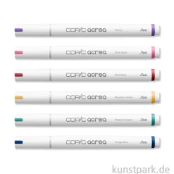 COPIC acrea Paint Marker Set, Deep, 6 Stück