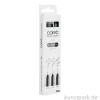 COPIC Multiliner Set - Grautöne + Schwarz, 0,5 mm