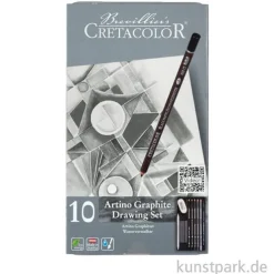 Cretacolor ARTINO Graphite, Metalletui 10 teiliges Graphitset