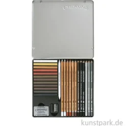 Cretacolor CREATIVO - 27teiliges Skizzierset im Metalletui