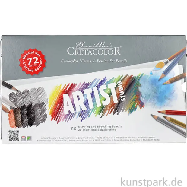 Cretacolor STUDIO - 72er Set im Metalletui