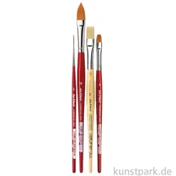 da Vinci Aquarellpinsel Set mit 4 Pinseln - Mal mit Sabine