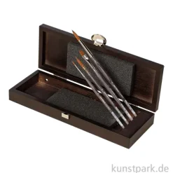 da Vinci COLINEO Pinselschatulle mit 4 Aquarellpinseln