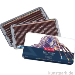 Derwent COLOURSOFT, 72 weiche Farbstifte im Metalletui