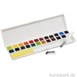 Derwent INKTENSE Studio-Aquarellkasten, 24 halbe Näpfchen