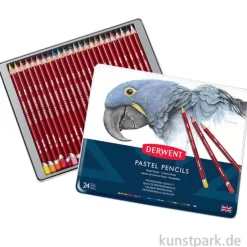 Derwent PASTELS, 24 Pastellstifte im Metalletui