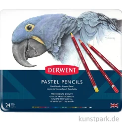 Derwent PASTELS, 24 Pastellstifte im Metalletui