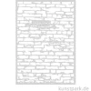 Design Schablone Ziegelwand DIN A4