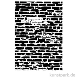 Design Schablone Ziegelwand DIN A4