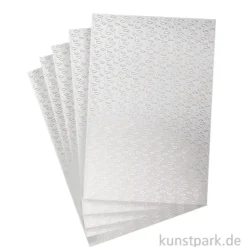Designkarton Gold - Christliche Fische, DIN A4, 5 Blatt, 200g
