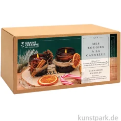 DIY Set - Duftkerzen im Glas, Zimt, Winter