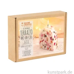 DIY Set - Kerze mit Terrazzo in Regenbogenform