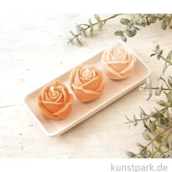 DIY Set - Kerzen Blumen Trio mit Keramikschale