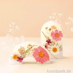 DIY Set - Kerzen mit gepressten Blumen
