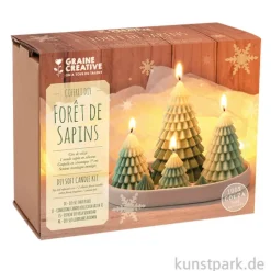DIY Set - Kerzen Tannenwald mit Keramikschale