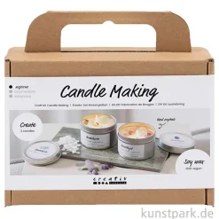 DIY Set Kerzengießen - Sojawachskerzen mit Kristallen