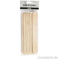 Eisstiele - Holzstäbchen zum Basteln, 20 cm, 15 Stück
