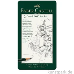 Faber-Castell 9000 Art, 12 Bleistifte im Metalletui