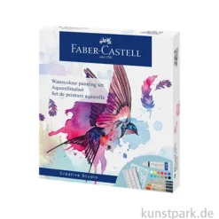 Faber-Castell Aquarell Malset mit Zubehör, 18-teilig