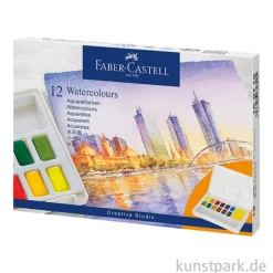 Faber-Castell Aquarellfarben Kasten mit 12 Näpfchen