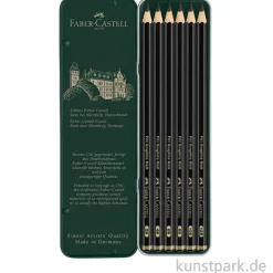 Faber-Castell Pitt Graphite Matt - 6 Stifte im Metalletui