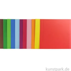 Faltblätter aus Origamipapier, 96 Blatt, 80g - farbig sortiert