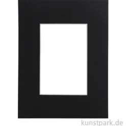 Fertigpassepartout Schwarz, Stück