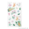 Foliensticker - La Vie en Rose, Blumen + Hasen, 4 Bögen