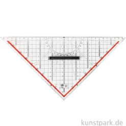 Geodreieck Kunststoff mit abnehmbaren Griff, 32 cm