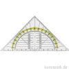Geodreieck Kunststoff mit Griff, 14 cm