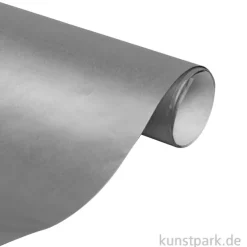 Geschenkpapier Kraft, Silber, 300 x 70 cm