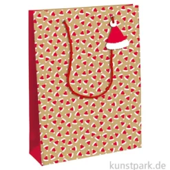 Geschenktasche Lebkuchen, Kraft, 26,5 x 14 x 33 cm