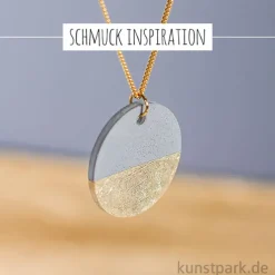 Gießform - Anhänger Rund - Durchmesser 3,9 cm, Stück