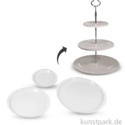 Gießform - Etagere Rund, Durchmesser 13-25 cm, 3-teilig