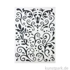 Glitzer Sticker - Arabesken Aufkleber, Schwarz, 67 Stück