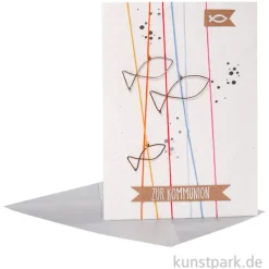 Good old friends - Kommunionskarte, Fische