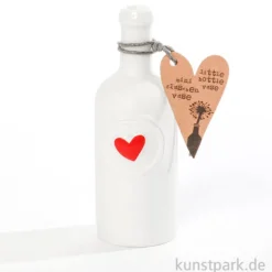 Good old friends - Mini Flaschenvase, Herz