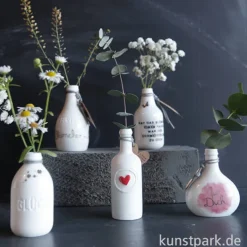 Good old friends - Mini Flaschenvase, Herz